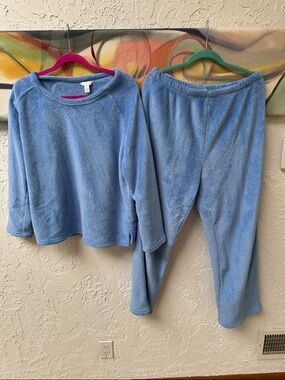 Charter Club Light Blue Plush Women’s Pajama/Lounge Set